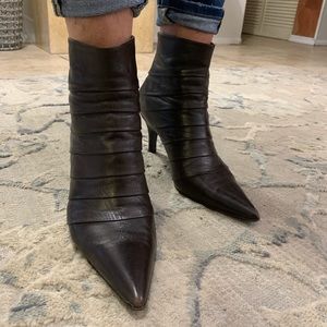 Leather Ankle Bootie